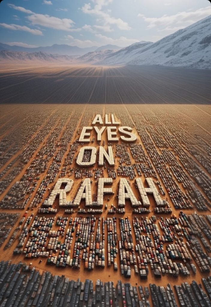 Viral Image 'All Eyes on Rafah' Highlights Palestinian Struggle Amid Israeli Strikes