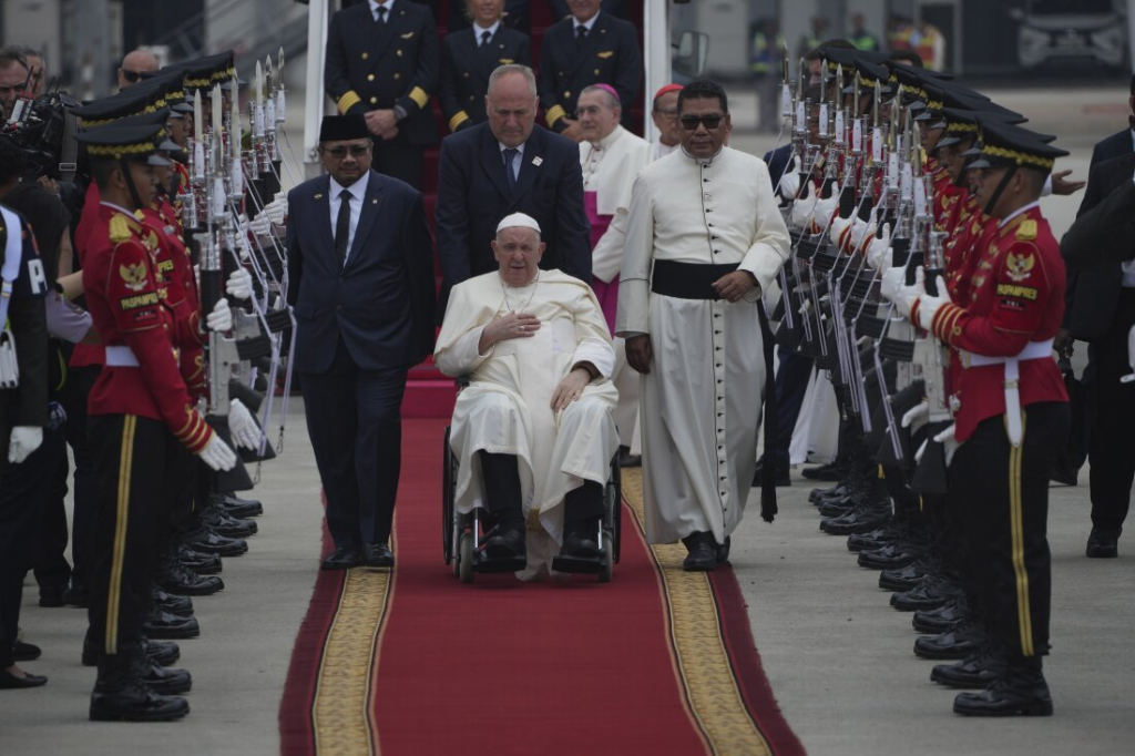 Pope Francis Arrives in Jakarta for Asia-Pacific Tour