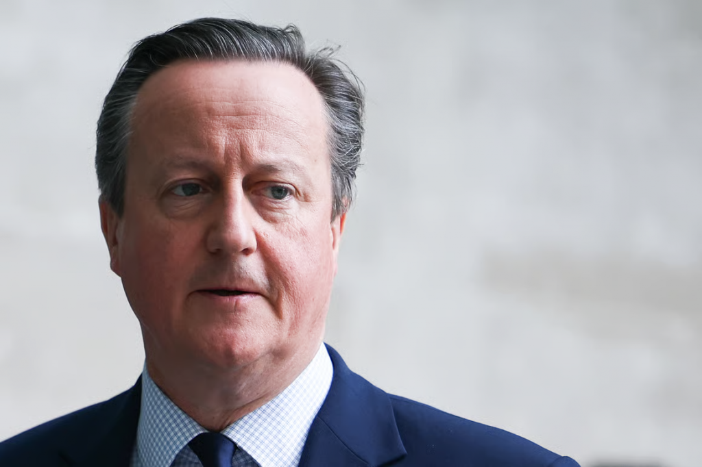 David Cameron Urges Labour to Consider Sanctions on Far-Right Israeli Ministers