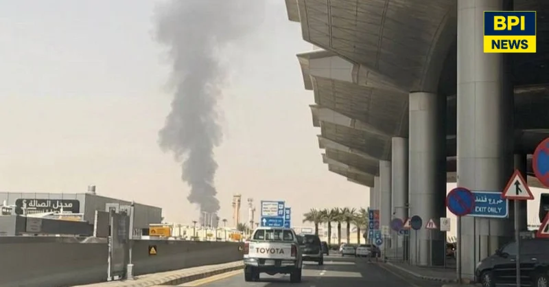 Riyadh Airport Area Hit By Fire After Aerial Attack Warning As Houthi Strikes Reach Saudi Capital