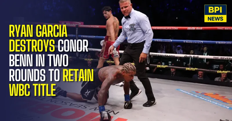 Ryan Garcia Destroys Conor Benn In Two Rounds To Retain WBC Title