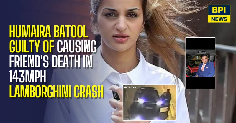 Bradford Woman Guilty Of Causing Friend's Death In 143mph Lamborghini Crash